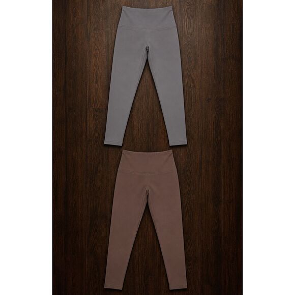 Natural Reflections Pants - Woman’s Leggings Bundle S/P Gray Brown High Waisted Stretch woman’s